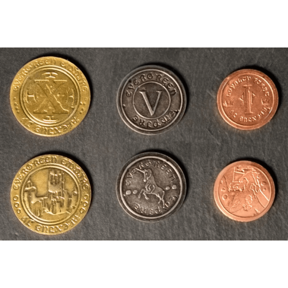 Fém érmék - Lovagkor (50 darab)